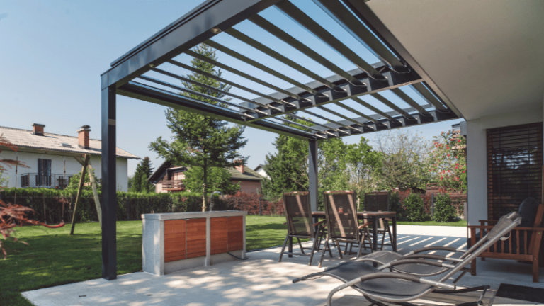 bioklimatick&aacute; pergola na terase Bratislava